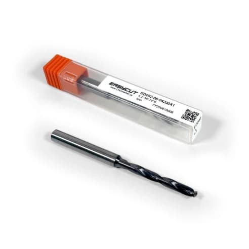 4.2mm Carbide Drill, 2 flutes, 5xD, Through Tool Coolant, 140°, 29mm LOC, Coated
