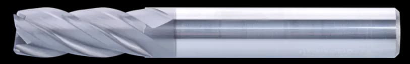 6 mm VHM Schaftfräser, 4 Schneiden, Flach, Standardlänge, Für P, M, K Materialien, AlCrN beschichtet