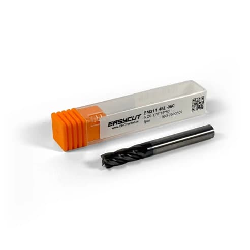 6 mm VHM Schaftfräser, 4 Schneiden, Fasenfräsen, Standardlänge, Für P, M, K Materialien, AlCrN beschichtet