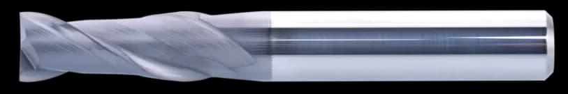 1,5 mm VHM Schaftfräser, 2 Schneiden, Flach, Standardlänge, Für P, M, K Materialien, AlCrN beschichtet